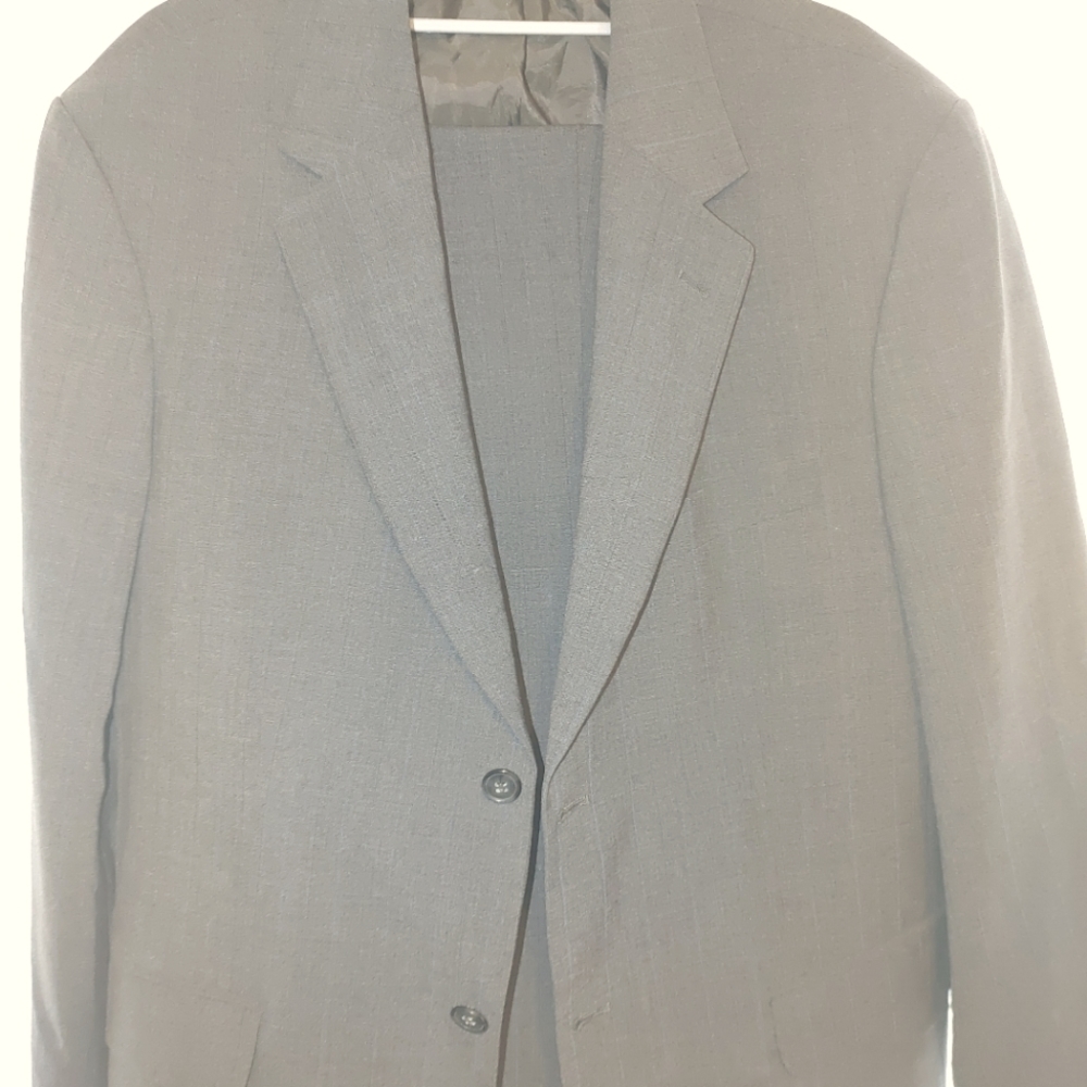 Stafford men's suit  check custom measurement